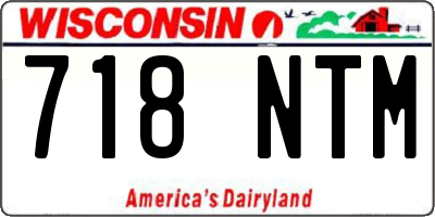 WI license plate 718NTM