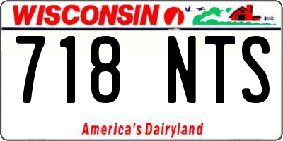 WI license plate 718NTS