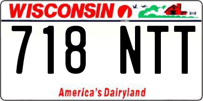WI license plate 718NTT