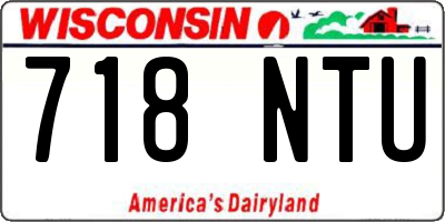 WI license plate 718NTU