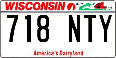 WI license plate 718NTY