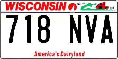 WI license plate 718NVA