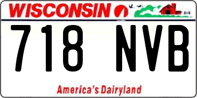 WI license plate 718NVB