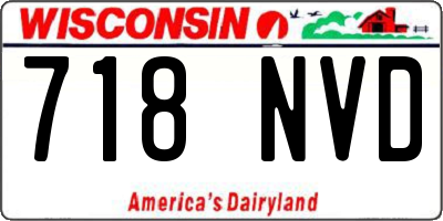 WI license plate 718NVD