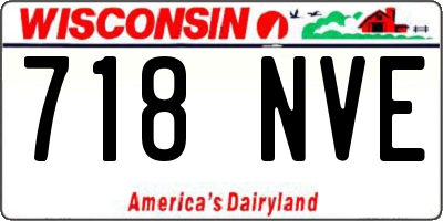 WI license plate 718NVE
