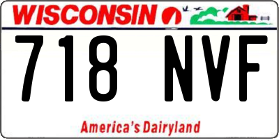 WI license plate 718NVF