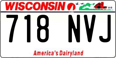 WI license plate 718NVJ