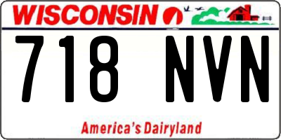 WI license plate 718NVN