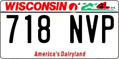 WI license plate 718NVP