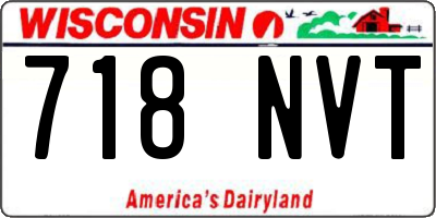 WI license plate 718NVT
