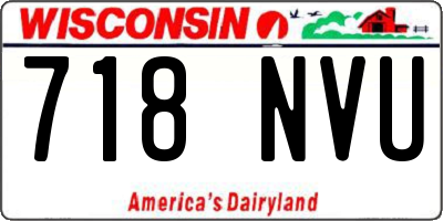 WI license plate 718NVU