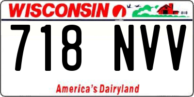 WI license plate 718NVV