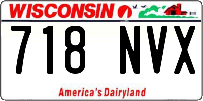 WI license plate 718NVX