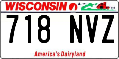 WI license plate 718NVZ