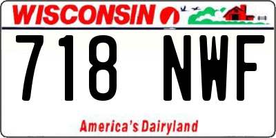 WI license plate 718NWF