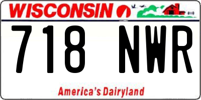 WI license plate 718NWR