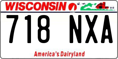 WI license plate 718NXA