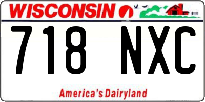 WI license plate 718NXC