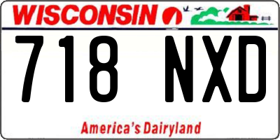 WI license plate 718NXD