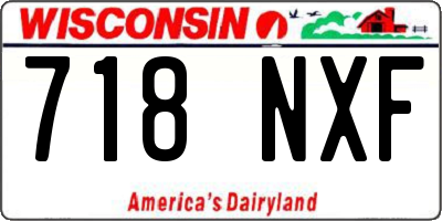 WI license plate 718NXF