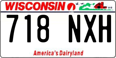 WI license plate 718NXH