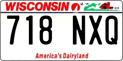 WI license plate 718NXQ