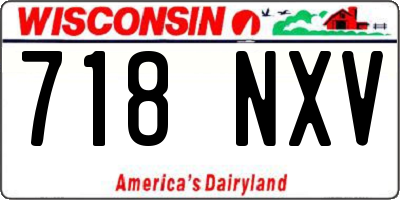 WI license plate 718NXV