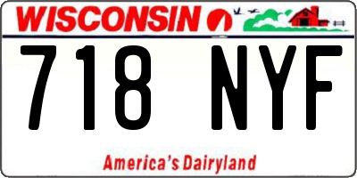 WI license plate 718NYF