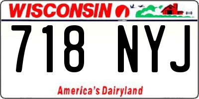 WI license plate 718NYJ