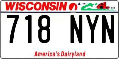 WI license plate 718NYN