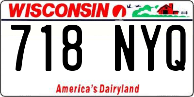 WI license plate 718NYQ