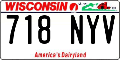 WI license plate 718NYV