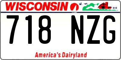 WI license plate 718NZG