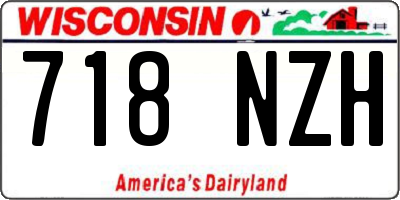 WI license plate 718NZH