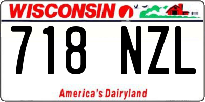 WI license plate 718NZL