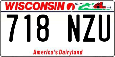 WI license plate 718NZU