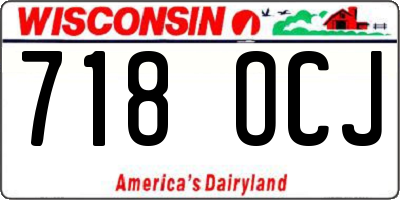 WI license plate 718OCJ