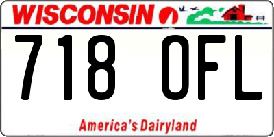WI license plate 718OFL