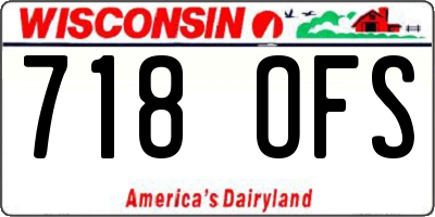 WI license plate 718OFS