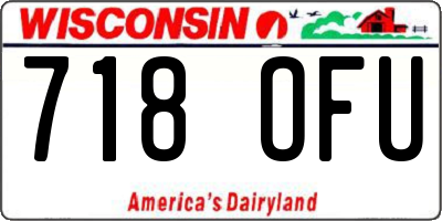 WI license plate 718OFU