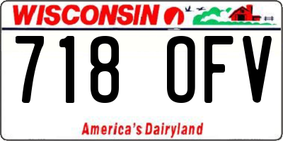 WI license plate 718OFV