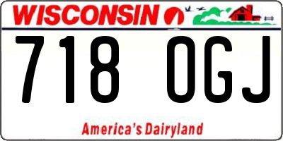 WI license plate 718OGJ