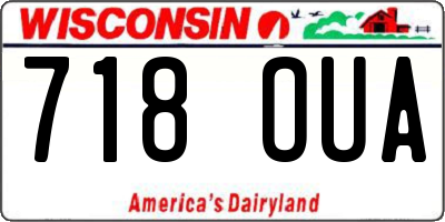 WI license plate 718OUA