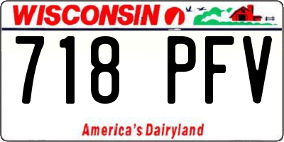WI license plate 718PFV