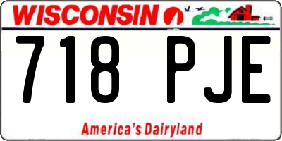 WI license plate 718PJE