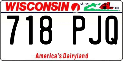 WI license plate 718PJQ