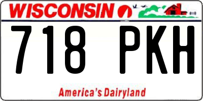 WI license plate 718PKH