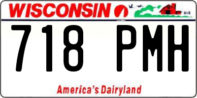 WI license plate 718PMH