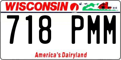 WI license plate 718PMM