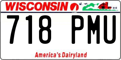 WI license plate 718PMU